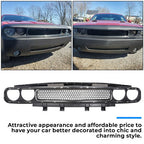 Front Bumper Grille Black Chrome Trim Molding for 2008-2014 Dodge Challenger