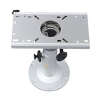Aluminum Marine Seat Pedestal 13"-19" Adjustable Height Locking With Slide Base