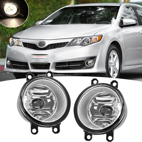 Front Bumper Halogen Fog Light Lamps Left & Right for Toyota Camry SE 2012-2014