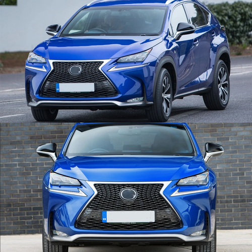 Front Bumper Grille for 2015-2017 Lexus NX200T NX300H F Sport Chrome Black