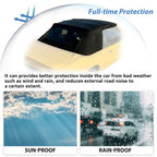 Black Soft Top w/Plastic Window For 1983 83-93 Ford Mustang Convertible 2-Door