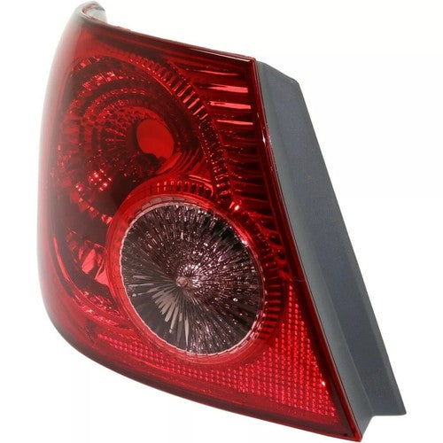 4PCS Rear Tail Lights Lamp Clear & Red Lens for 2003-2008 for Toyota Corolla