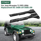 For 97-06 Jeep Wrangler TJ Full Body Mounts Torque Boxes Box Floor Supports Pair