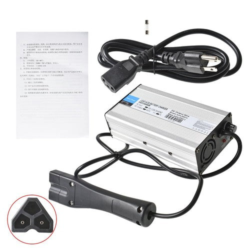 For EZGO RXV Golf Cart 48 Volt Battery Charger with 3-pin Triangular Plug New