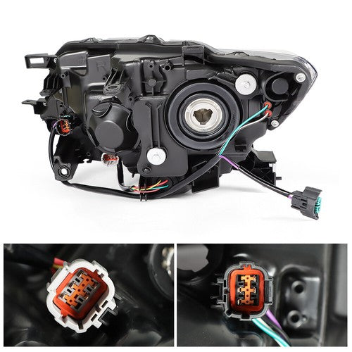 Headlight HeadlampClear Lens For Nissan Rogue 2014-2016 Halogen Passenger Side