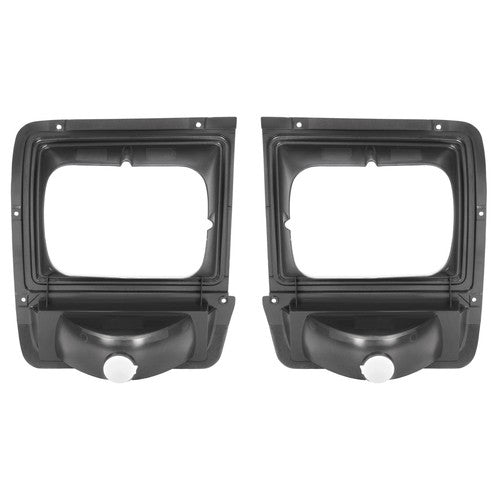 Headlight Bezel for Dodge D W Pickup Truck 1986 1990 Pair Corner Parking Light