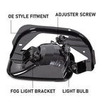 For 09-12 18 Dodge Ram 1500 2500 3500 Bumper Fog Lights Driving Lamps W Bracket