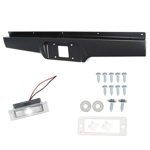 Rear Steel Bumper Roll Pan For Chevy S10 GMC S15 Sonoma Pickup 1982-1993 Black