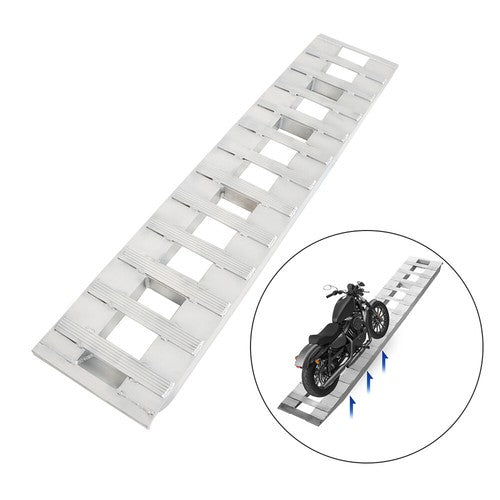 New 72"x15" Aluminum Ramps 2 PACK 6500Lbs Car Trailer Truck Hook End 1 Pair