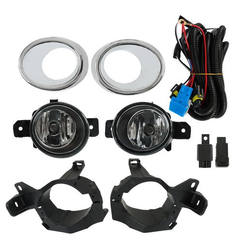 Pair Bumper Fog Lights+Rear Liftgate Handle For Nissan Pathfinder 2013-2016