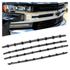Black Grille Insert Trim Grill Overlay for 2019-2021 Chevy Silverado 1500 LT RST
