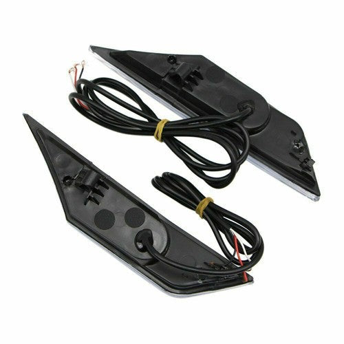 Black LED Front Bumper Side Marker Light Turn Signal for 2016-2021 for Honda Civic
