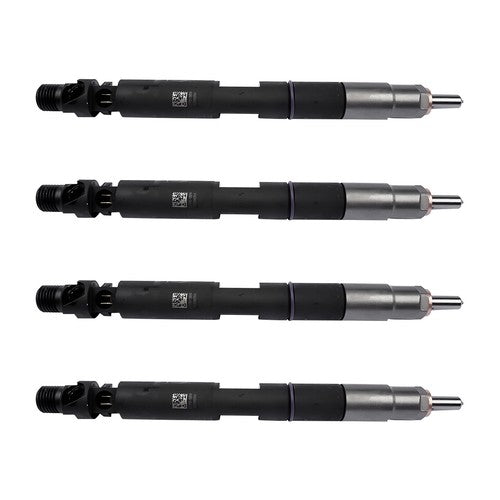 4Pcs Common Rail Diesel Fuel Injectors Black Fits JCB T4 Excavator 444 Engine
