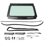 Front Windshield Glass Window with Vent Wipers for Kawasaki Teryx KRX 1000 2020 2026