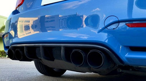 Carbon Fiber Style Rear Bumper Diffuser Valance for BMW F80 M3 F82 M4 15-18