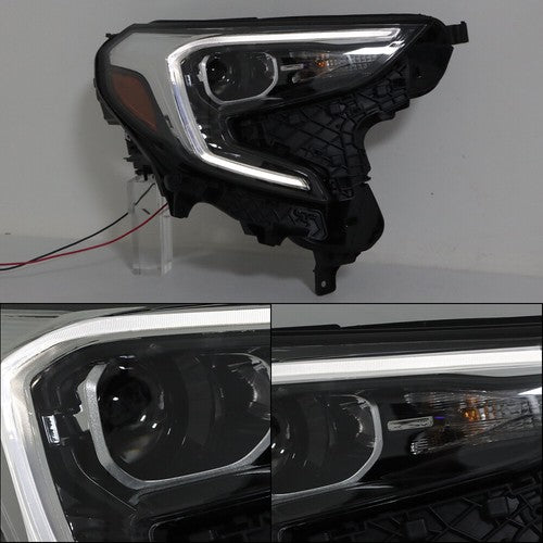 Xenon HID Clear Chrome Projector Headlights Right Set For GMC Terrain 2018-2021