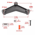 Tandem Trailer Axle Suspension Shackle Kit Heavy Duty for Double Eye Spring