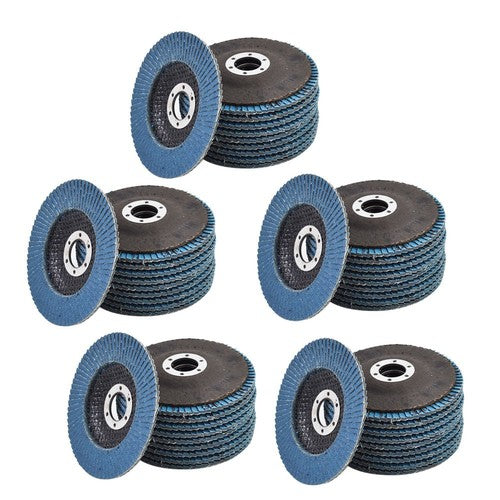 PACK 50 PREMIUM ZIRCONIA FLAP DISC SANDING GRINDING 4-1/2" X 7/8" 40 GRIT