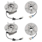 Front + Rear Wheel Bearing Hubs Assembly Kit For Chevy Equinox Captiva Sport