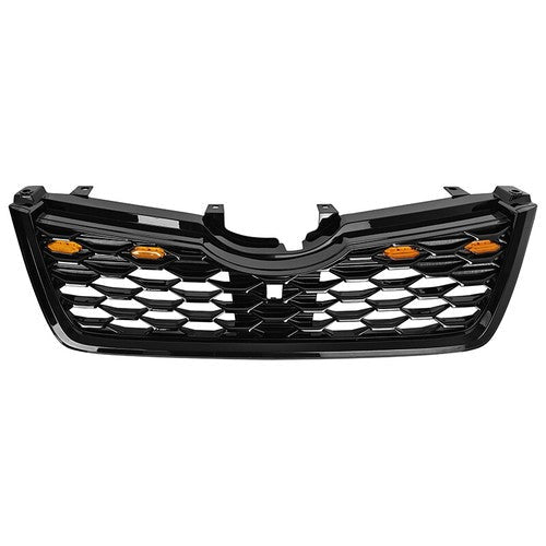 For 2019 2020 2021 Subaru Forester Front Bumper Black Honeycomb Grille w/Light