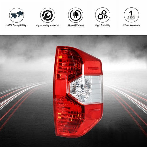 Taillights Rear RH/Passenger For 2014-2020 Toyota Tundra Brake Tail Light Chrome
