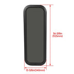 Black Screen RV Window 12 X 35 with Trim Ring Universal Dark Tempered Glass