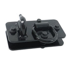 2 Pack Tractor Bucket Hooks with Tie down Ring, Grade 70 Forged Steel Black