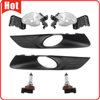 Front Bumper Fog Lights W/Bulb for Honda Accord Crosstour 3.5L 2010-2012