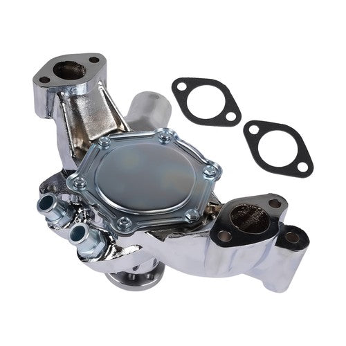 High Flow Chrome Long Water Pump Silver for Chevy BBC 396 402 427 454 V8 Engines