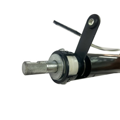 Set of 35'' Black Tilt Steering Column Manual Floor Shift Without Key & Adapter