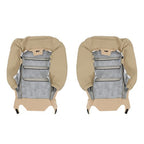 New Driver Passenger Side Leather Seat Cover 4Pcs Tan For Honda Accord 2008-2012