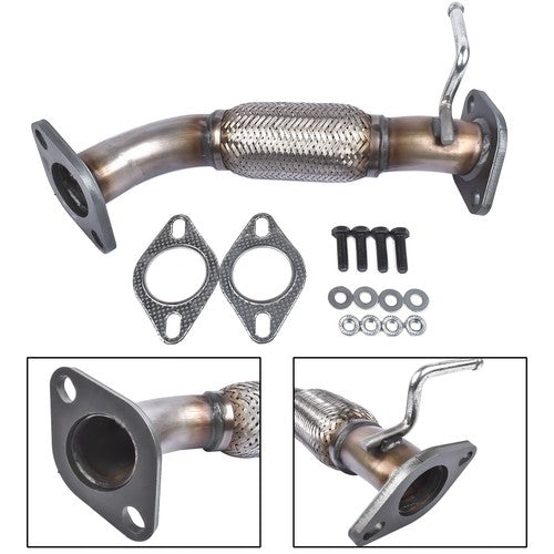 Exhaust Front Flex Pipe for 2011-15 Optima Sonata HYBRID W/o Oxygen Sensor Ports