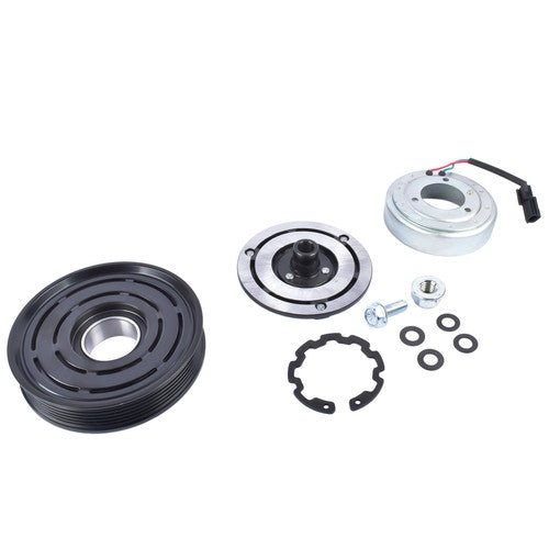 AC Compressor Clutch Kit Pulley Coil for Nissan Rogue 2.5L Sport Utility 2008-15