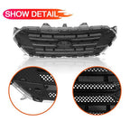 Front Bumper Lip Upper Grille Assembly Chrome Grill 2013-2019 for Ford Taurus