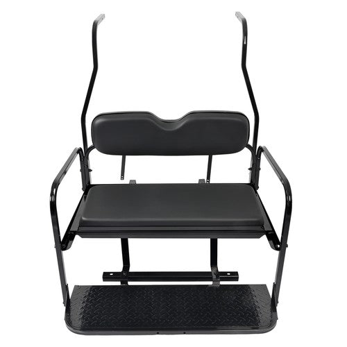 Flip Folding Rear Seat Kit Back Seat For 2000.5-Up Club Car DS Golf Cart 400 lbs