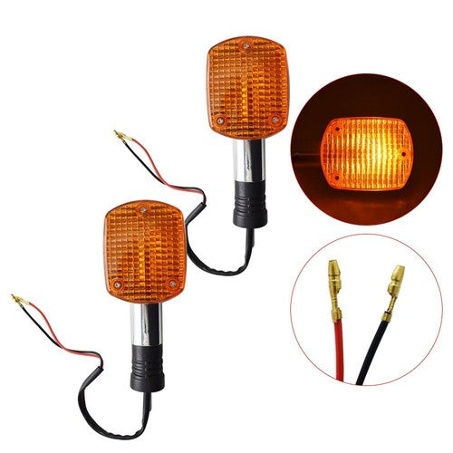 Front Pair turn signal indicators For Honda V45   VF750C VF700C with stem