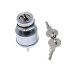 Fit EZGO Golf Cart Key Switch 4 Prong Pin 2 Keys 81 UP Gas or Electric 33639G01