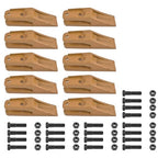 6684447 Trenching Bucket Teeth 10PK with Bolts and Nuts 20PK for 5/8" Bucket Lip