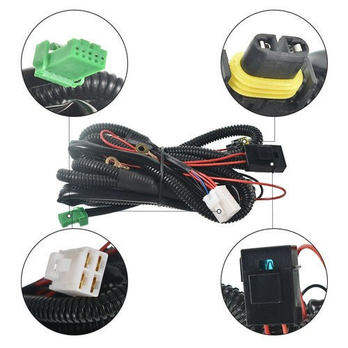 For Nissan Altima 2013-2015 Sedan Clear Fog Lights Full Kit Switch+Harness