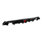 Carbon Style Rear Bumper Diffuser Lip For Infiniti Q60 2017-2022 W/LED Light