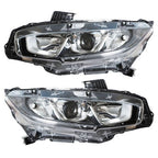 Headlight Assembly For Honda Civic 2016-2020 Headlamps Left + Right Side Halogen