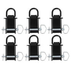 6 Pack Stake Pocket D Ring Tie Downs Utility for Flatbed Trucks and Trailer