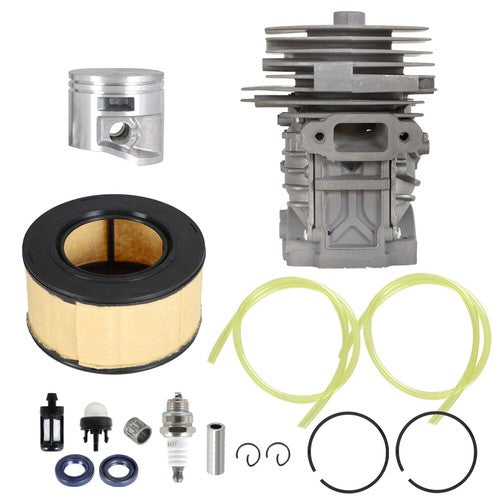Air Filter Bulb Tune-Up Kit Cylinder Piston Fits For MS251 MS 251 44mm Chainsaw