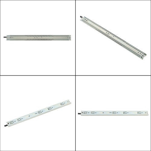 1 Pair of Locking Drawer Slides 24" Full Extension & Lock 150lbs Capacity