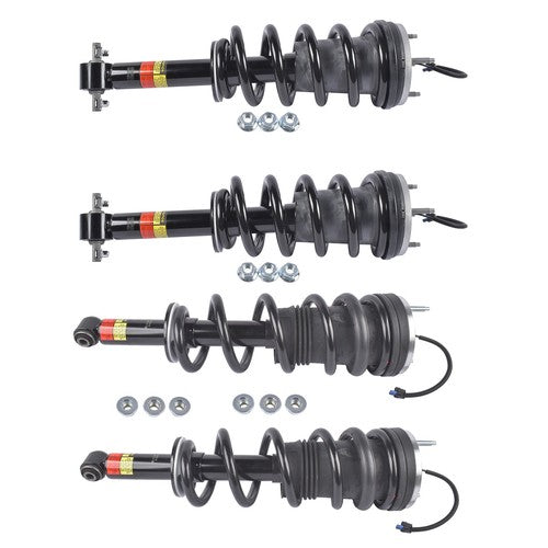 4Pcs Front Rear Shock Assys w/ Magnetic Fits Escalade Tahoe GMC Yukon XL 2021-24