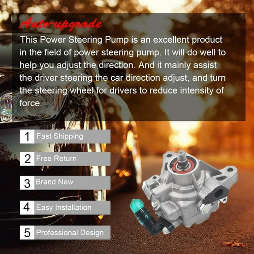 New Power Steering Pump 56110PNBA01 Fit For Honda CR-V Acura RSX 2002-2011