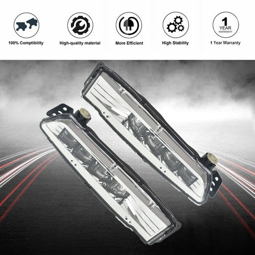 Driver+Passenger Side For Honda Accord 18-19 1.5L 2.0L LED Fog Lamps Assembly