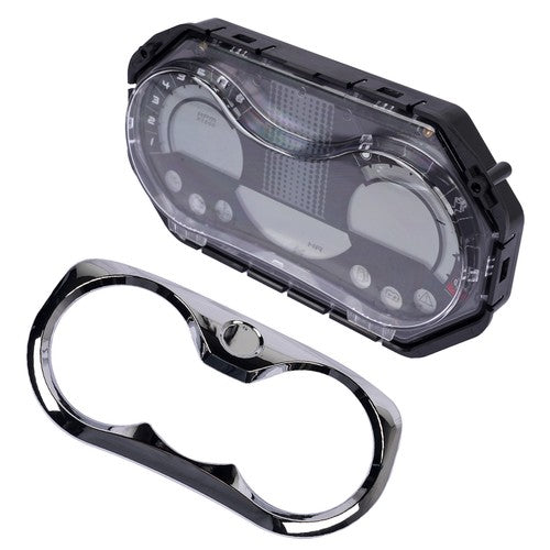 LCD Speedometer Gauge Cluster with Chrome Bezel Fits for Sea-Doo GTI Rental SE