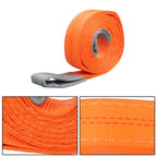 2 PCS Polyester Rigging Straps 2" x 10' 18800lbs Capacity Lifting Sling Straps