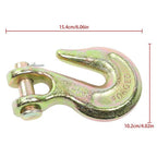 4Pcs 1/2" Clevis Grab Hook G70 Forged Steel Chain Hook Fracture Strength 48000lb